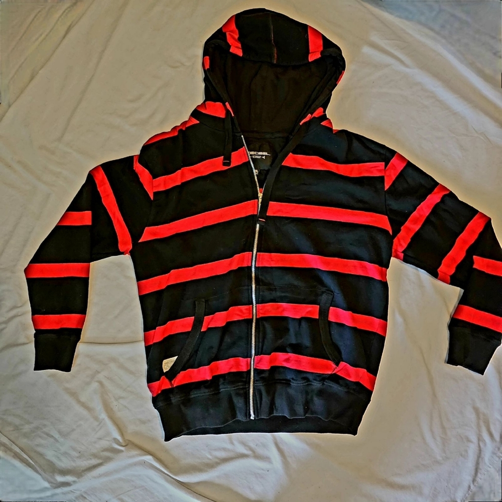 Decibel Striped Zip Up